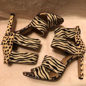 Jessica Simpson animal print heels
